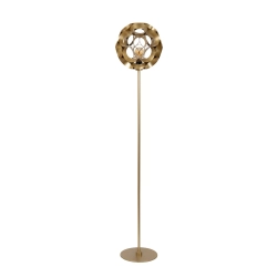HANNELORE Lampa podłogowa Ø 30 cm 1xE27 złoty mat / mosiądz 10723/01/02 Lucide - zdjęcie dodatkowe 1